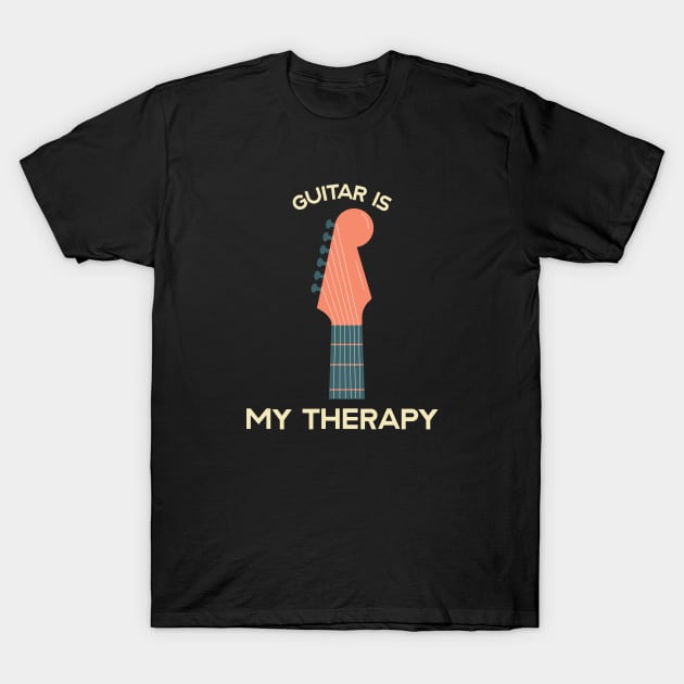 Guitar Is My Therapy T-Shirt by TheRelaxedWolf